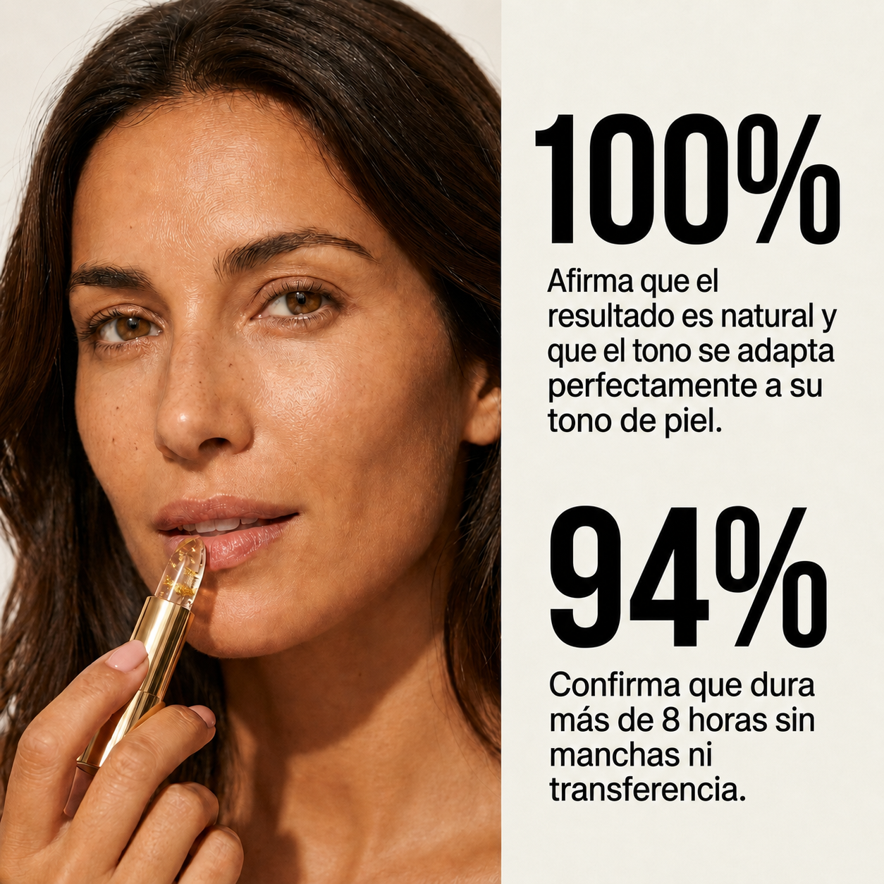 Nuancia La Reveladora — Labial Adaptativo con Oro 24K